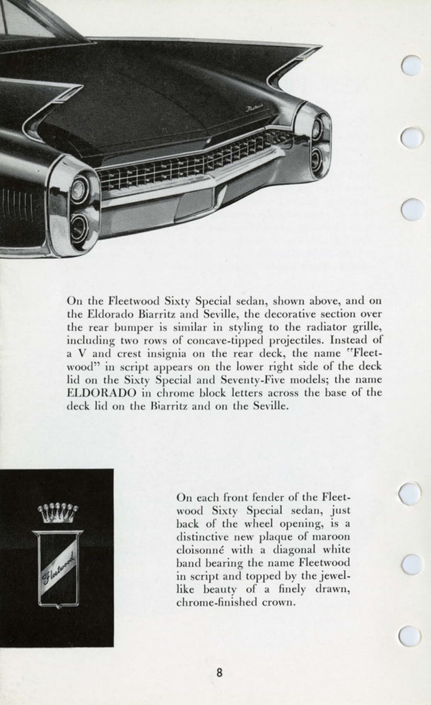 1960 Cadillac Salesmans Data Book Page 92